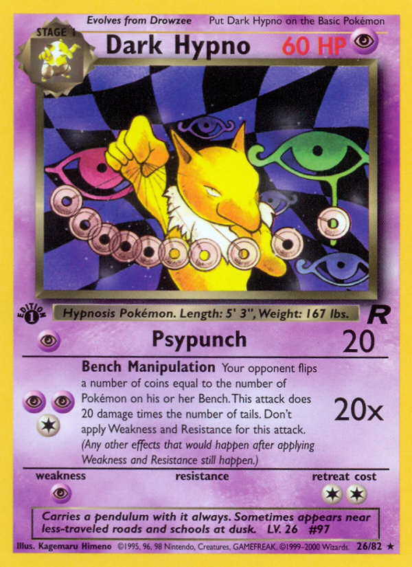 Dark Hypno (26/82) [Team Rocket 1st Edition] | Card Citadel