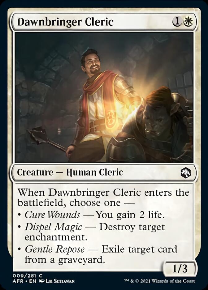 Dawnbringer Cleric [Dungeons & Dragons: Adventures in the Forgotten Realms] | Card Citadel