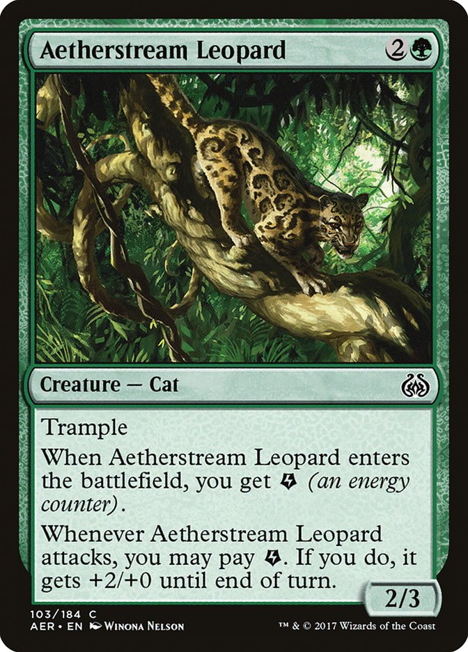 Aetherstream Leopard [Aether Revolt] | Card Citadel