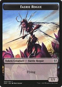 Faerie Rogue // Germ Double-sided Token [Commander: Zendikar Rising Tokens] | Card Citadel