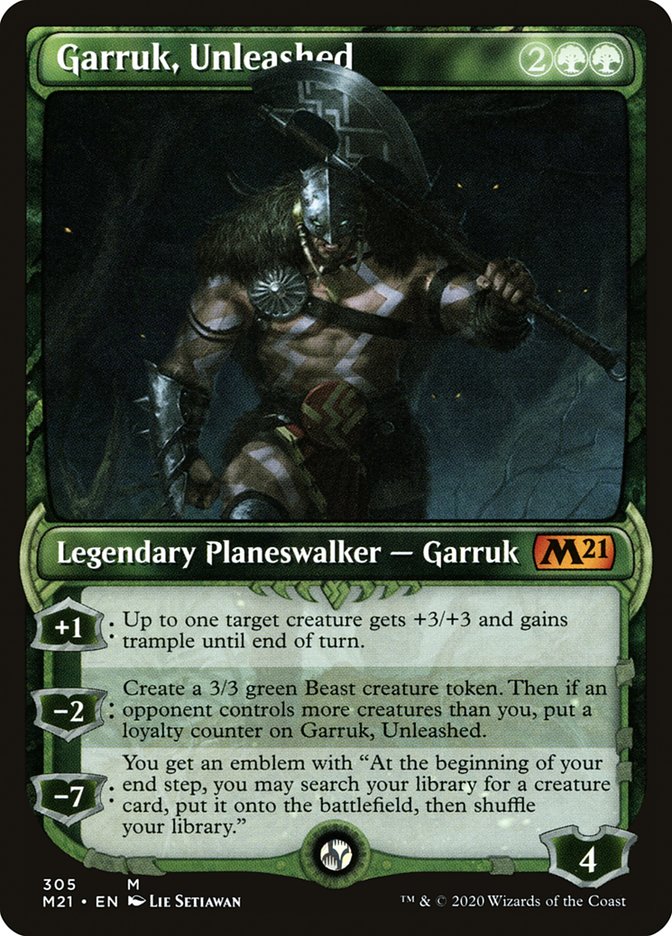 Garruk, Unleashed (Showcase) [Core Set 2021] | Card Citadel