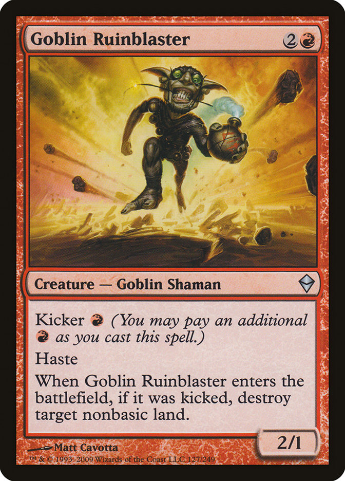 Goblin Ruinblaster [Zendikar] | Card Citadel