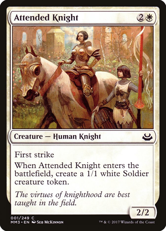 Attended Knight [Modern Masters 2017] | Card Citadel