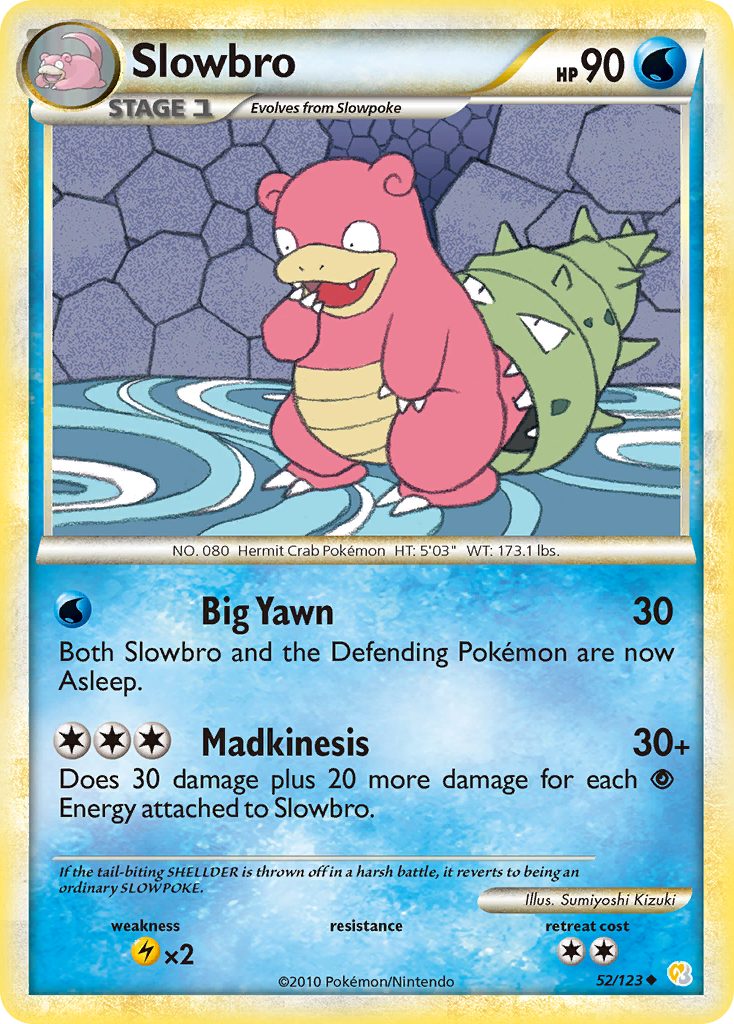 Slowbro (52/123) [HeartGold & SoulSilver: Base Set] | Card Citadel