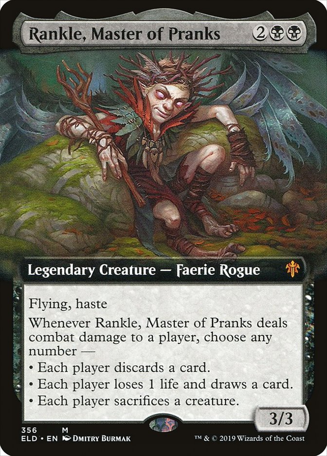 Rankle, Master of Pranks (Extended Art) [Throne of Eldraine] | Card Citadel