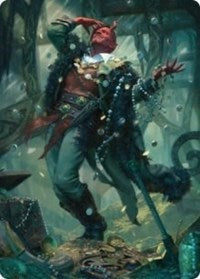 Tibalt, Cosmic Impostor Art Card [Kaldheim: Art Series] | Card Citadel