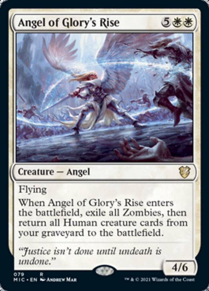 Angel of Glory's Rise [Innistrad: Midnight Hunt Commander] | Card Citadel