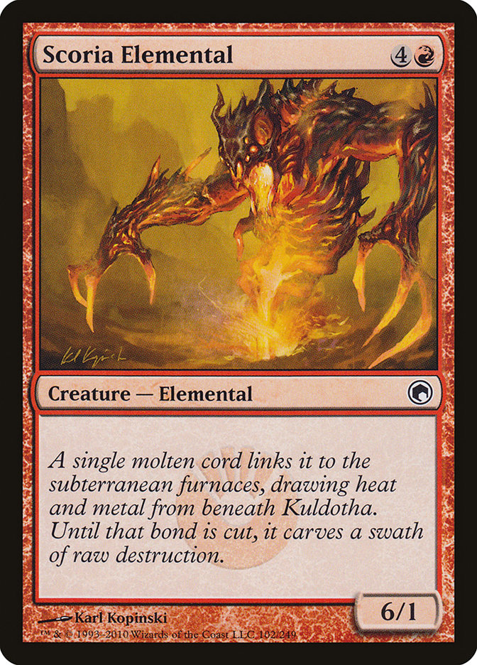 Scoria Elemental [Scars of Mirrodin] | Card Citadel