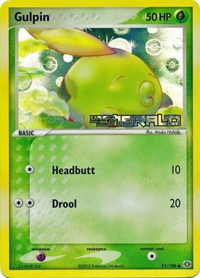 Gulpin (51/106) (Stamped) [EX: Emerald] | Card Citadel