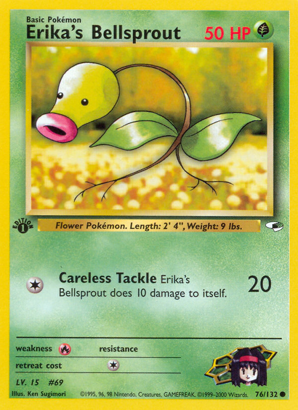 Erika's Bellsprout (76/132) [Gym Heroes 1st Edition] | Card Citadel