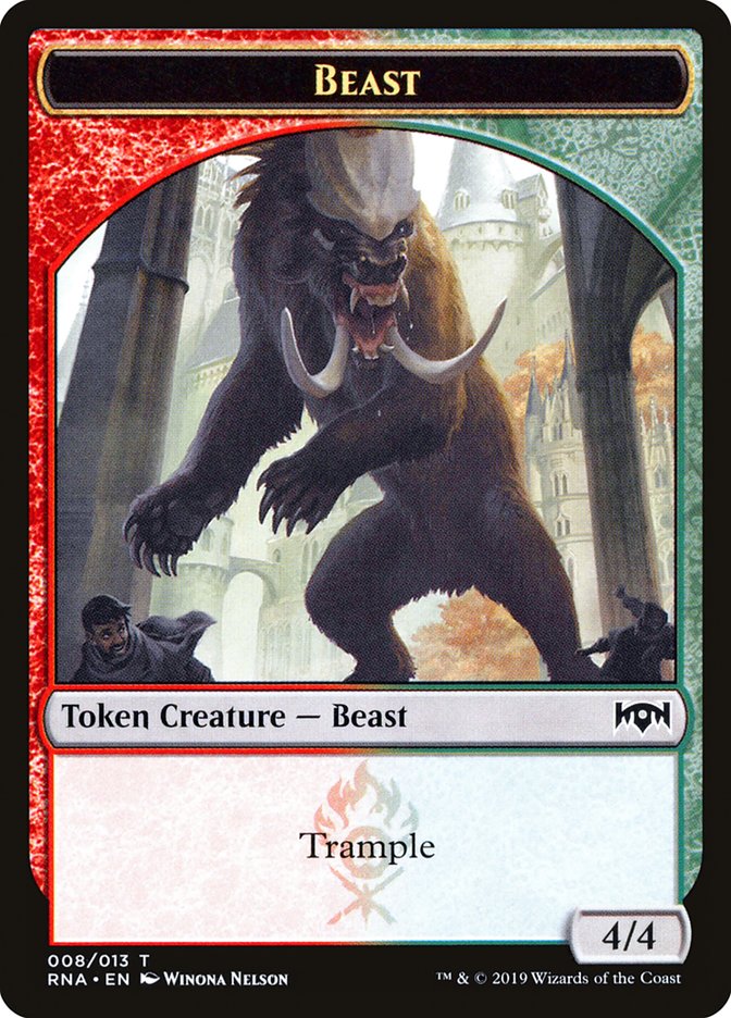 Beast [Ravnica Allegiance Tokens] | Card Citadel