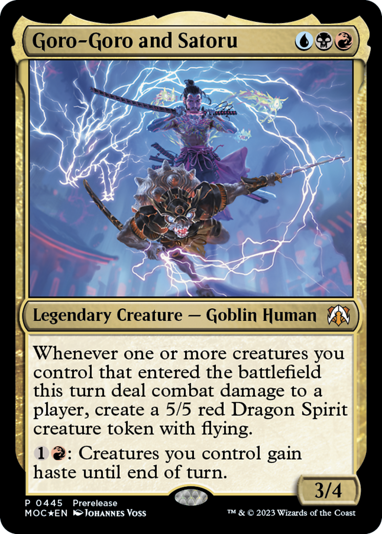 Goro-Goro and Satoru [March of the Machine Commander Prerelease Promos] | Card Citadel