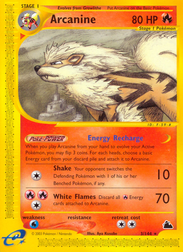 Arcanine (3/144) [Skyridge] | Card Citadel