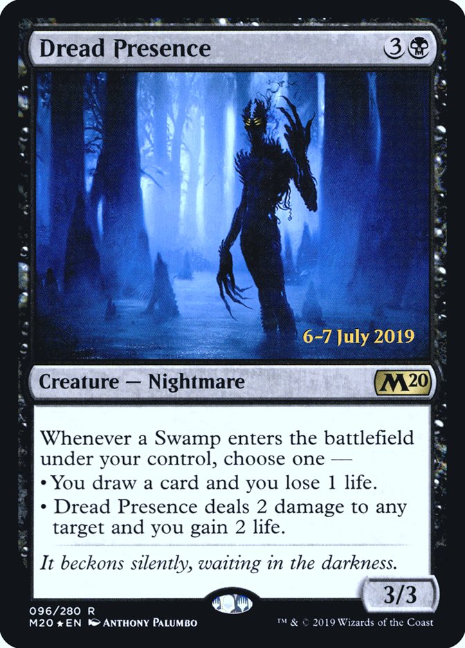 Dread Presence  [Core Set 2020 Prerelease Promos] | Card Citadel