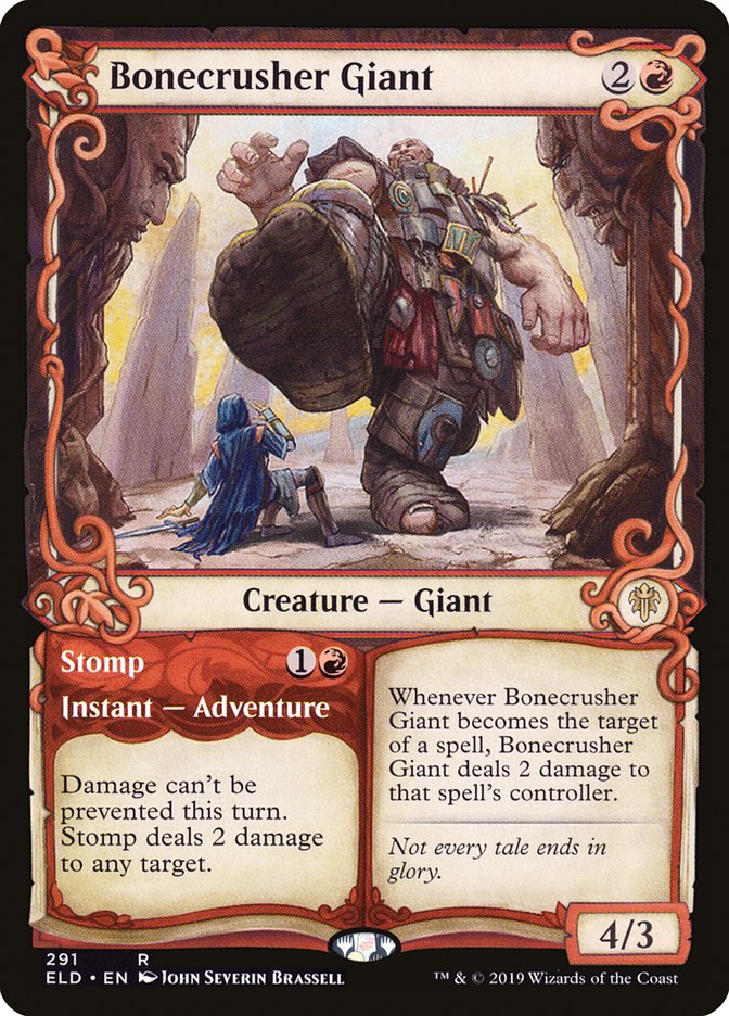Bonecrusher Giant // Stomp (Showcase) [Throne of Eldraine] | Card Citadel
