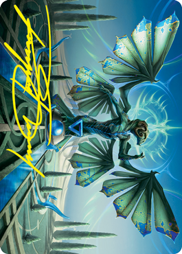 Tanazir Quandrix Art Card (Gold-Stamped Signature) [Strixhaven: School of Mages Art Series] | Card Citadel
