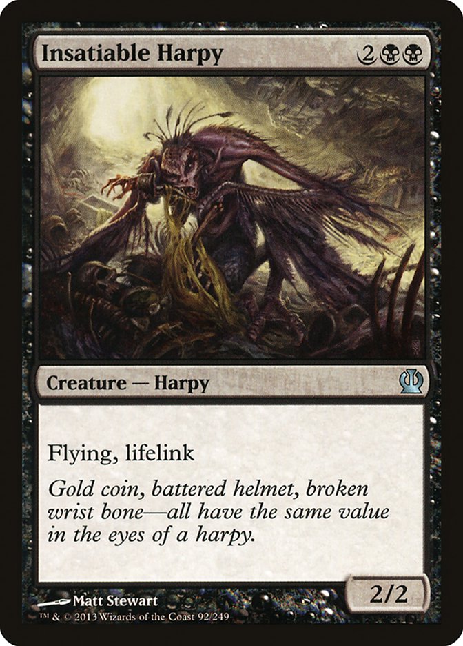 Insatiable Harpy [Theros] | Card Citadel