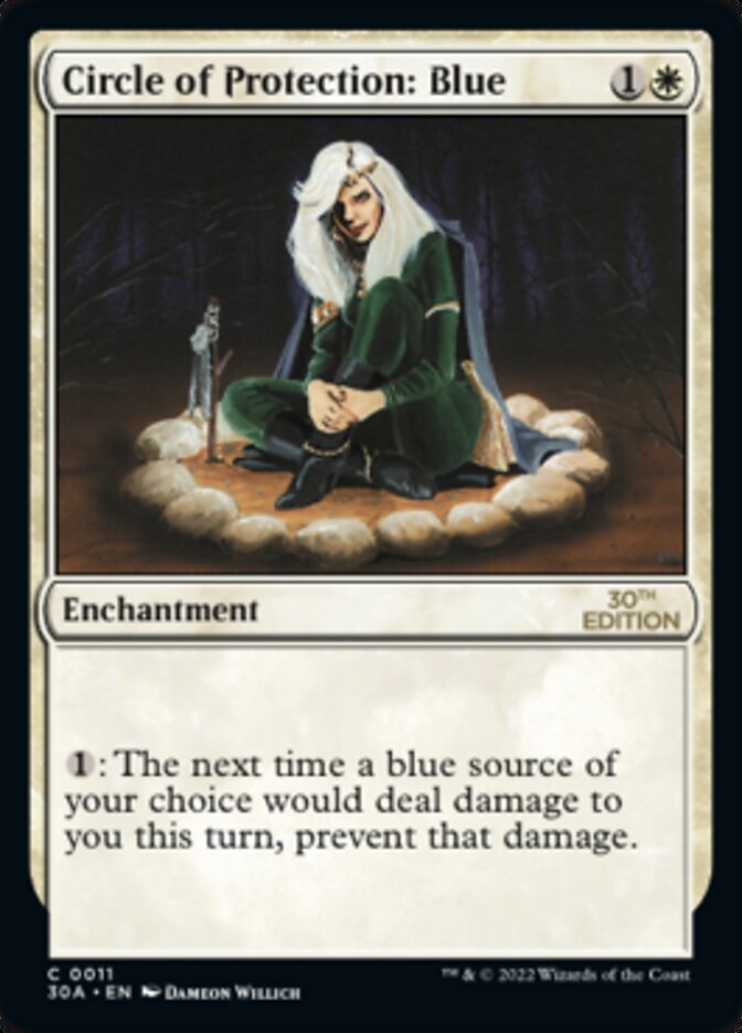 Circle of Protection: Blue [30th Anniversary Edition] | Card Citadel