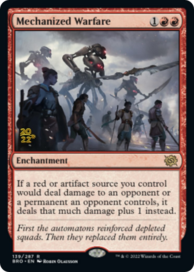 Mechanized Warfare [The Brothers' War: Prerelease Promos] | Card Citadel