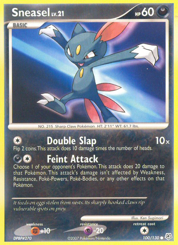 Sneasel (100/130) [Diamond & Pearl: Base Set] | Card Citadel