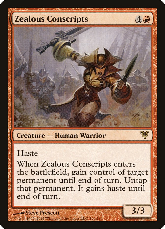 Zealous Conscripts [Avacyn Restored] | Card Citadel