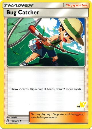 Bug Catcher (189/236) (Pikachu Stamp #46) [Battle Academy 2020] | Card Citadel