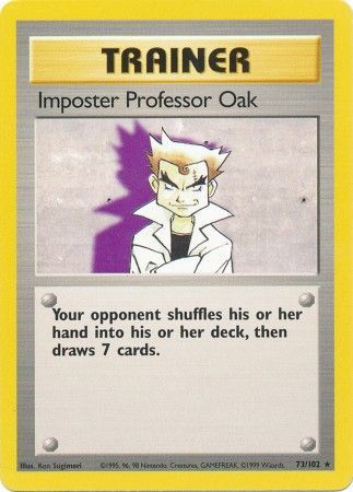 Imposter Professor Oak (73/102) [Base Set Unlimited] | Card Citadel