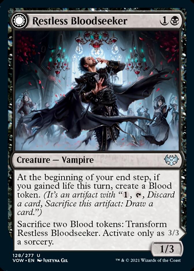 Restless Bloodseeker // Bloodsoaked Reveler [Innistrad: Crimson Vow] | Card Citadel