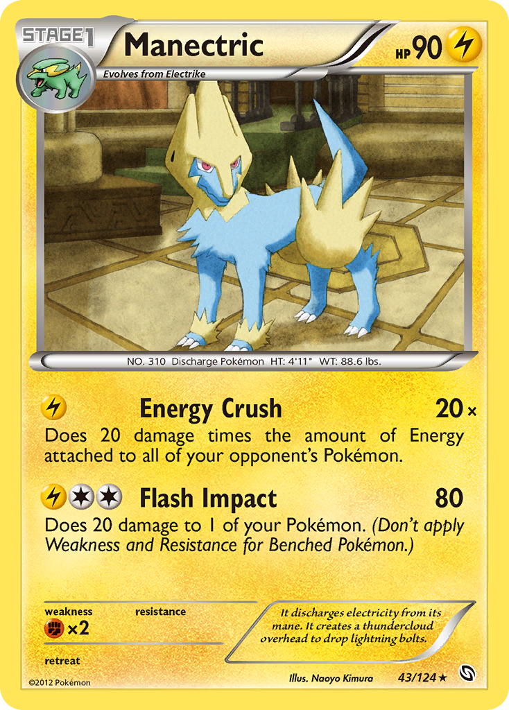 Manectric (43/124) [Black & White: Dragons Exalted] | Card Citadel