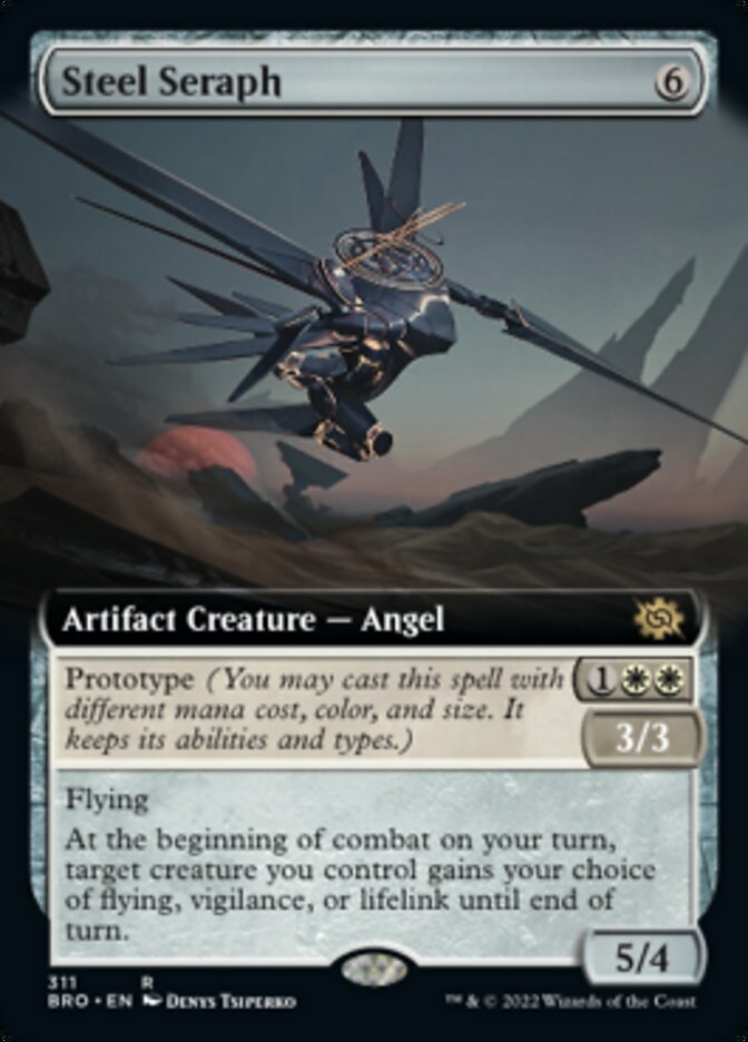 Steel Seraph (Extended Art) [The Brothers' War] | Card Citadel