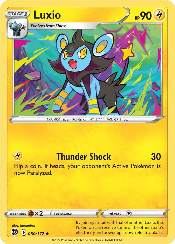 Luxio (050/172) [Sword & Shield: Brilliant Stars] | Card Citadel