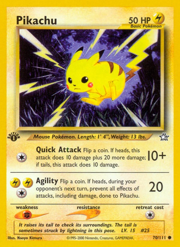 Pikachu (70/111) [Neo Genesis 1st Edition] | Card Citadel