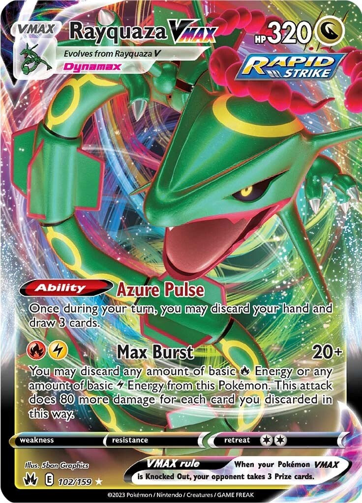 Rayquaza VMAX (102/159) (102) [Sword & Shield: Crown Zenith] | Card Citadel