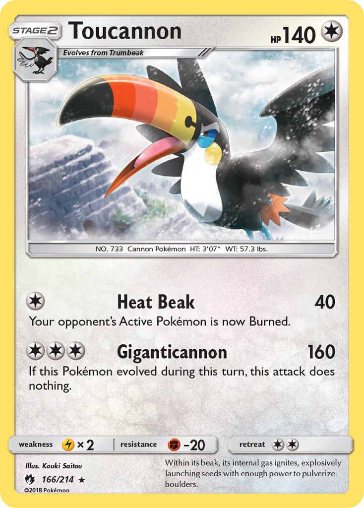 Toucannon (166/214) [Sun & Moon: Lost Thunder] | Card Citadel