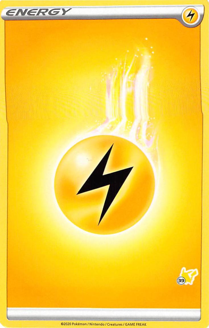 Lightning Energy (Pikachu Stamp #39) [Battle Academy 2022] | Card Citadel