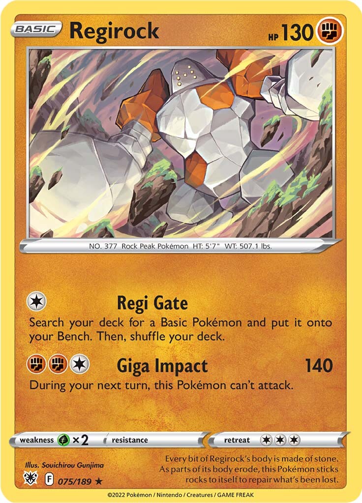 Regirock (075/189) [Sword & Shield: Astral Radiance] | Card Citadel