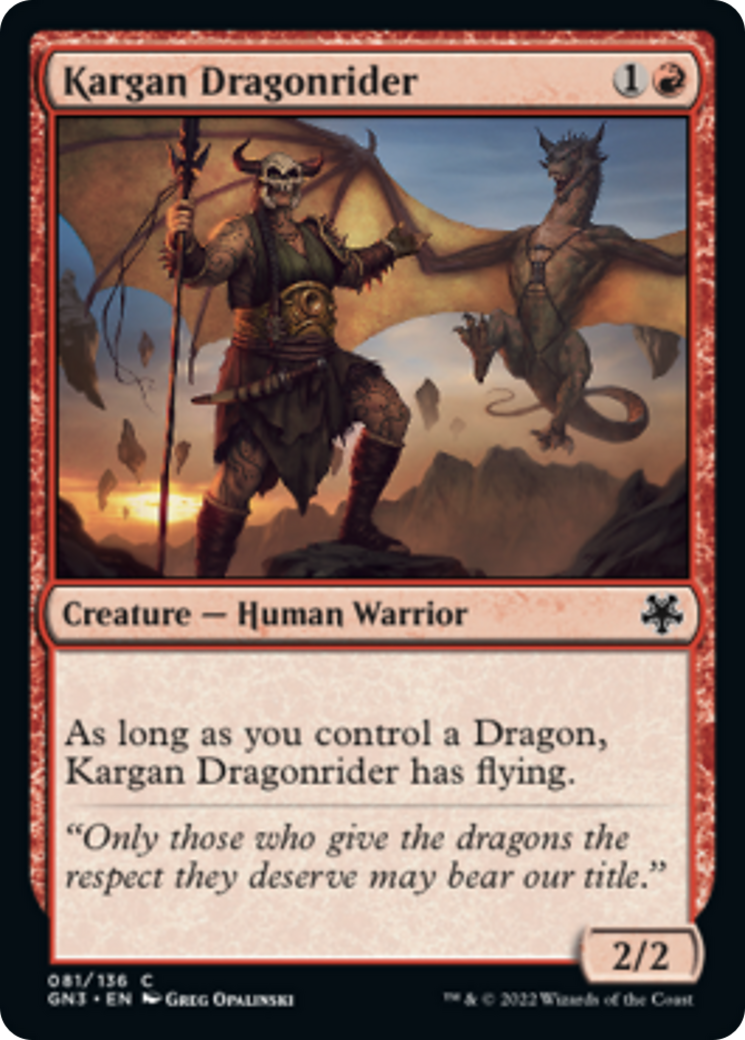 Kargan Dragonrider [Game Night: Free-for-All] | Card Citadel