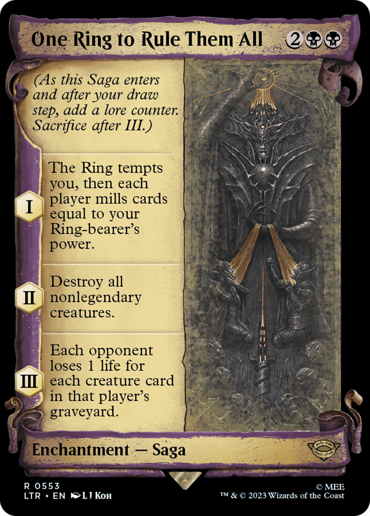 One Ring to Rule Them All [The Lord of the Rings: Tales of Middle-Earth Showcase Scrolls] | Card Citadel