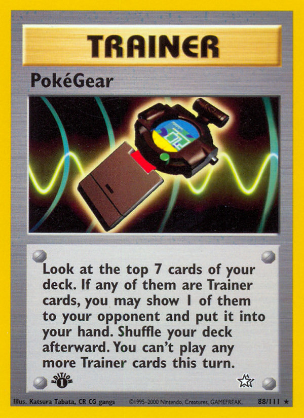 PokeGear (88/111) [Neo Genesis 1st Edition] | Card Citadel