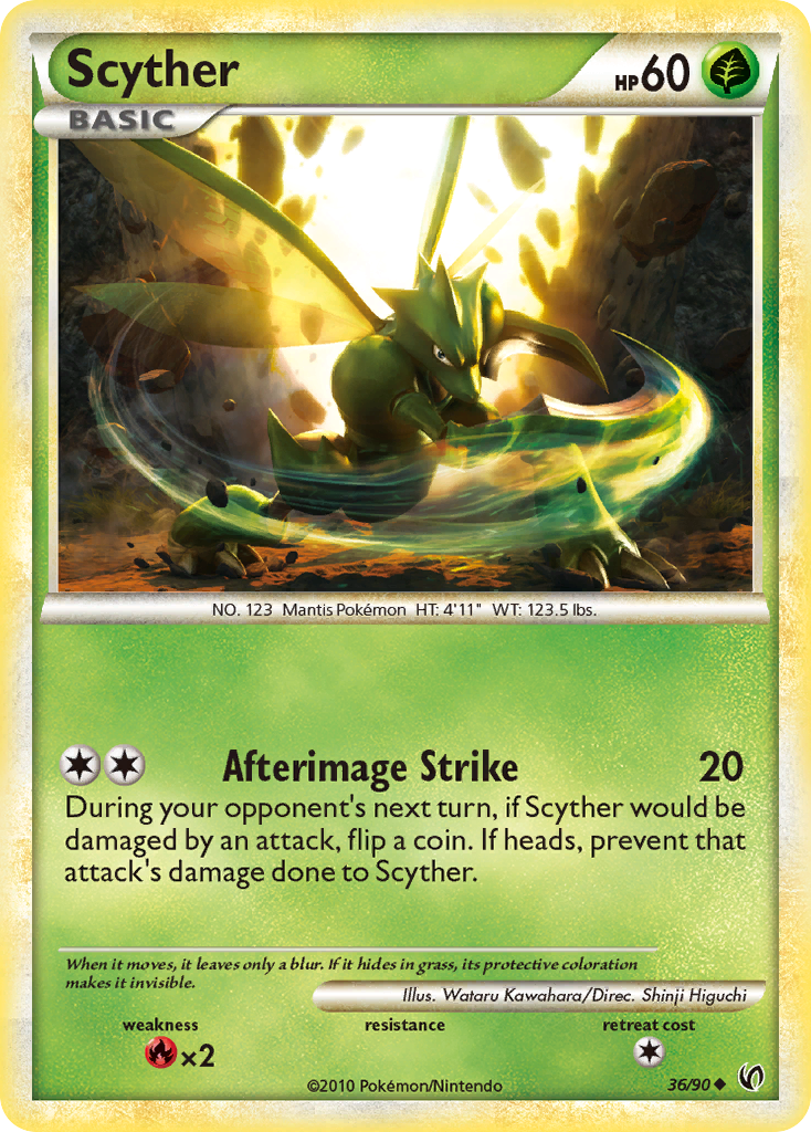 Scyther (36/90) [HeartGold & SoulSilver: Undaunted] | Card Citadel