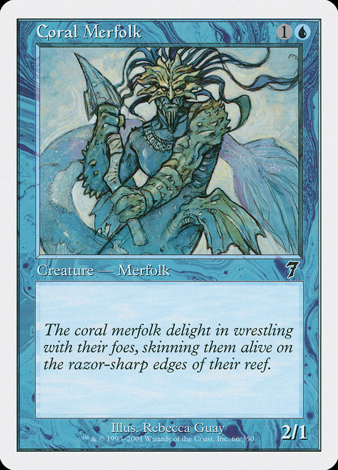 Coral Merfolk [Seventh Edition] | Card Citadel