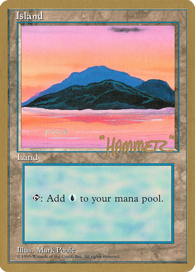 Island (shr369) (Shawn "Hammer" Regnier) [Pro Tour Collector Set] | Card Citadel