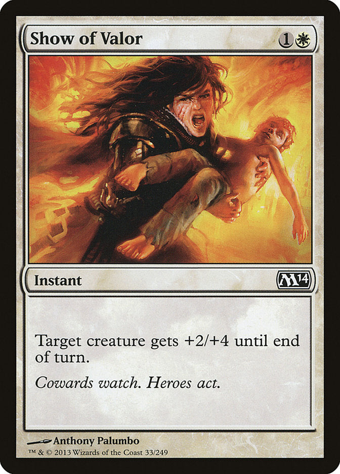 Show of Valor [Magic 2014] | Card Citadel