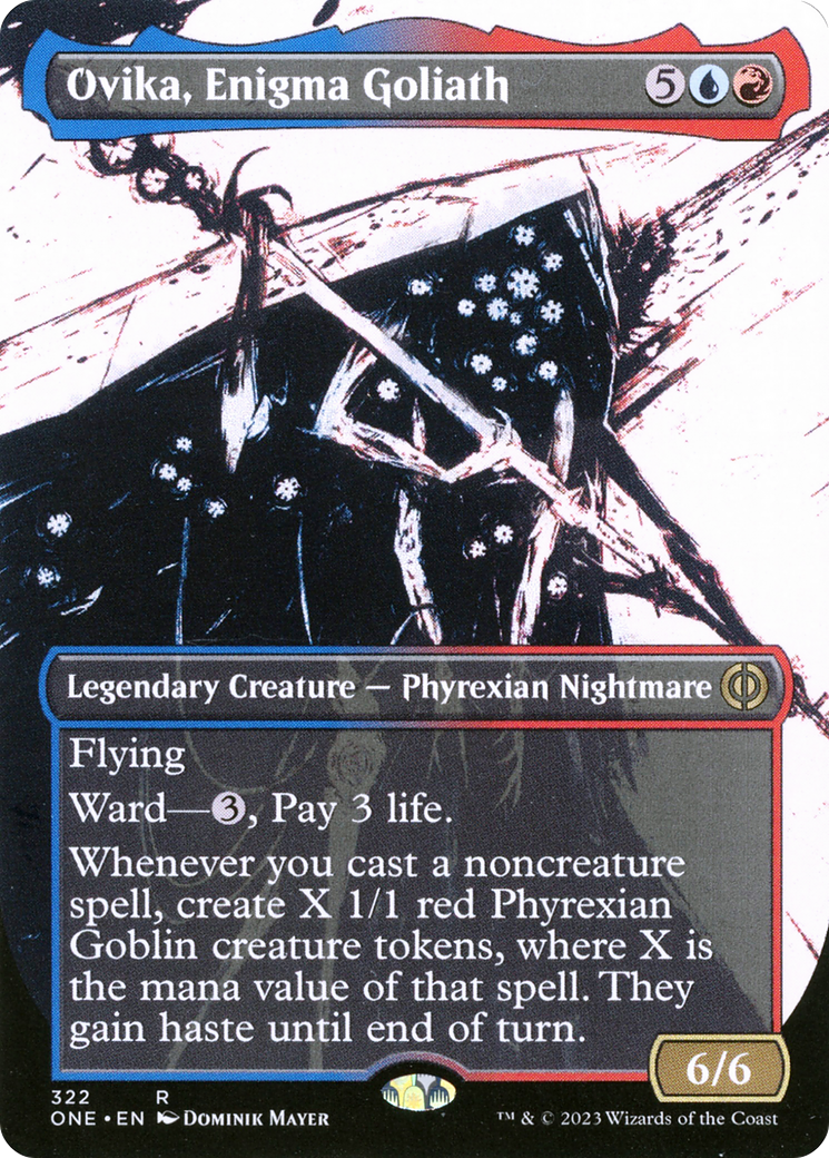 Ovika, Enigma Goliath (Borderless Ichor) [Phyrexia: All Will Be One] | Card Citadel