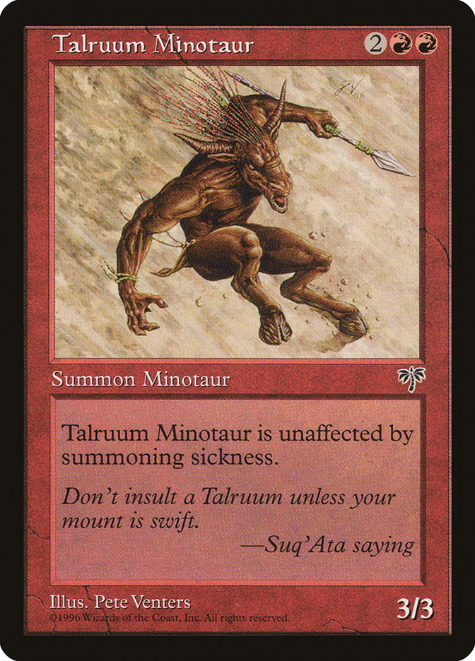 Talruum Minotaur [Mirage] | Card Citadel