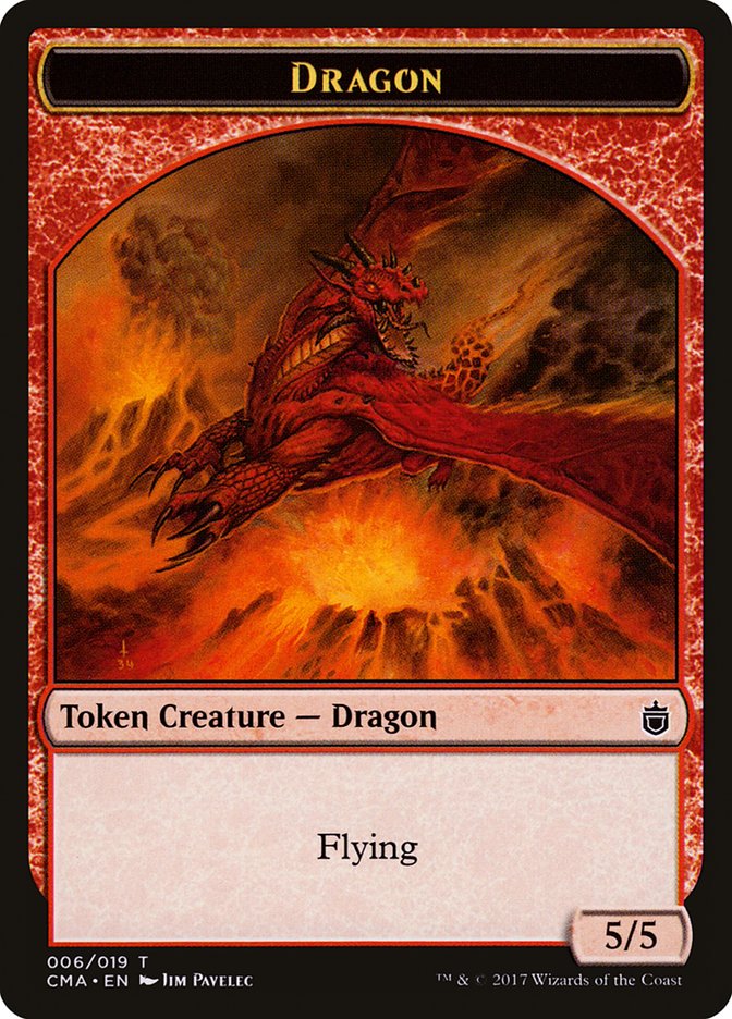 Dragon [Commander Anthology Tokens] | Card Citadel