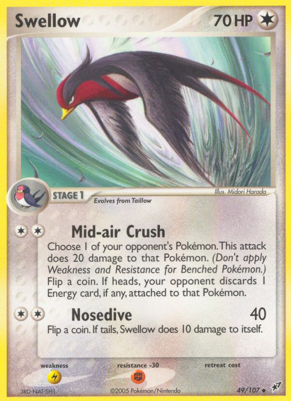 Swellow (49/107) [EX: Deoxys] | Card Citadel