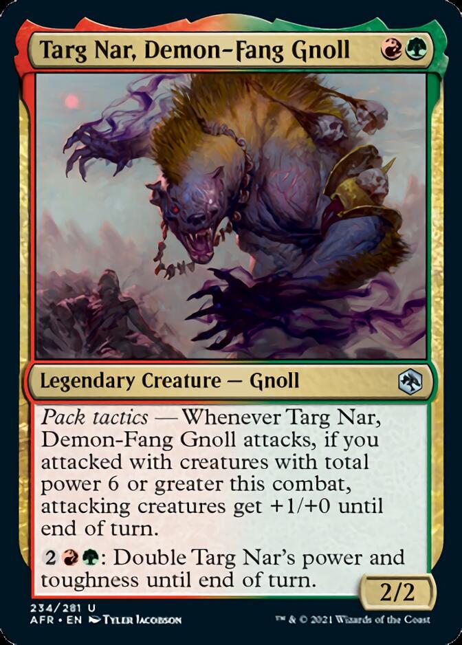 Targ Nar, Demon-Fang Gnoll [Dungeons & Dragons: Adventures in the Forgotten Realms] | Card Citadel