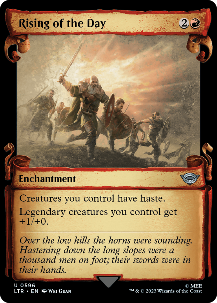 Rising of the Day [The Lord of the Rings: Tales of Middle-Earth Showcase Scrolls] | Card Citadel