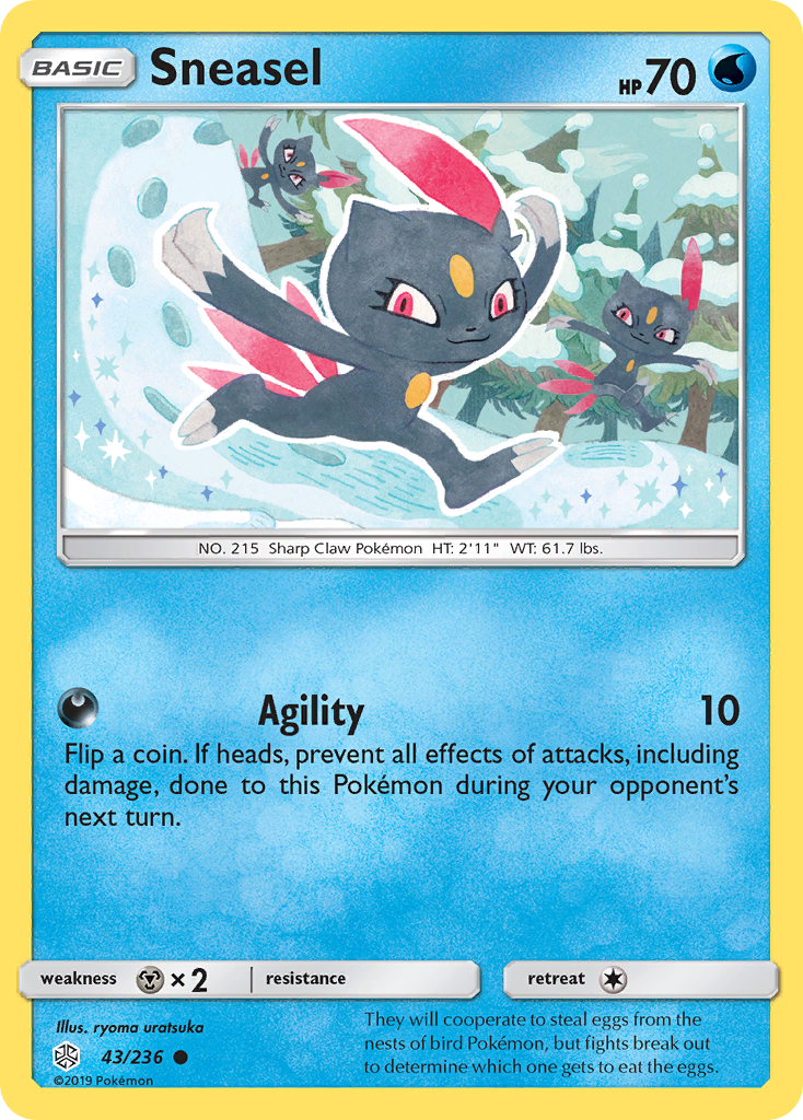 Sneasel (43/236) [Sun & Moon: Cosmic Eclipse] | Card Citadel